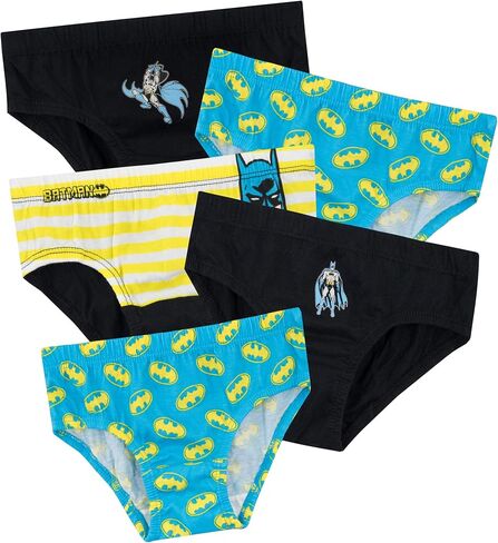 BATMAN DC Comics Boys Underwear Pack of 5 Multicolored 3T in Saudi Arabia