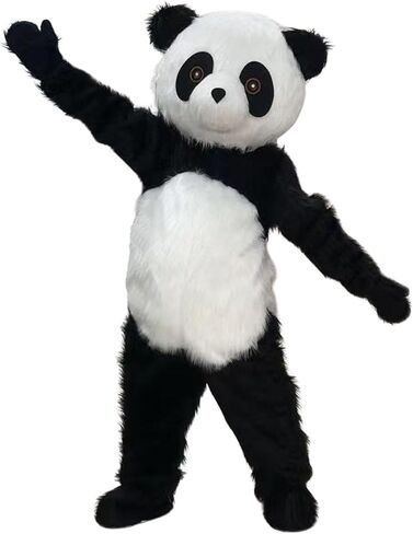زي التميمة AMAI Panda للبالغين، أزياء عيد الميلاد الفاخرة لحفلات الهالوين التنكرية، هدايا حفلات أعياد الميلاد، مقاس واحد بالولايات المتحدة الأمريكية in Kuwait
