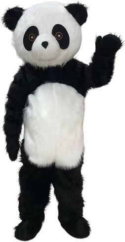 زي التميمة AMAI Panda للبالغين، أزياء عيد الميلاد الفاخرة لحفلات الهالوين التنكرية، هدايا حفلات أعياد الميلاد، مقاس واحد بالولايات المتحدة الأمريكية in Kuwait