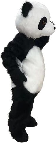 زي التميمة AMAI Panda للبالغين، أزياء عيد الميلاد الفاخرة لحفلات الهالوين التنكرية، هدايا حفلات أعياد الميلاد، مقاس واحد بالولايات المتحدة الأمريكية in Kuwait
