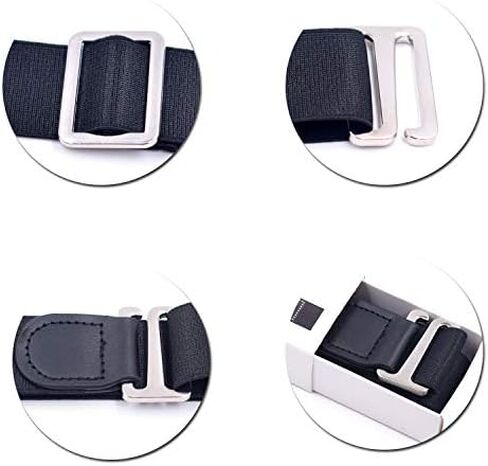 حزام تثبيت القميص قابل للتعديل، قفل للقميص، حزام للخصر، مشبك للأكمام، حزام مضاد للانزلاق ومضاد للتجاعيد للرجال والنساء in Kuwait