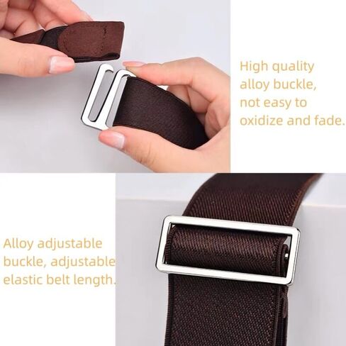 حزام تثبيت القميص قابل للتعديل، قفل للقميص، حزام للخصر، مشبك للأكمام، حزام مضاد للانزلاق ومضاد للتجاعيد للرجال والنساء in Kuwait