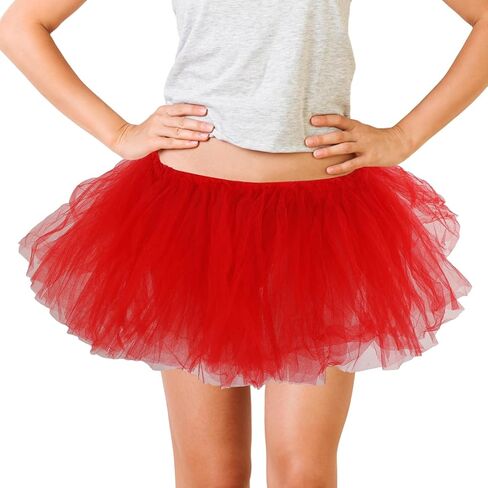 Women's Tutus 5 Layered Tutu Skirt Adult Tulle Ballet Dance Skirt Party Tutu Halloween Costume for Women and Girls in Saudi Arabia