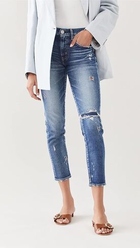 Women's MV Lenwood Skinny Blue Jeans in Kuwait