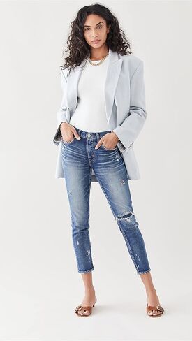 Women's MV Lenwood Skinny Blue Jeans in Kuwait