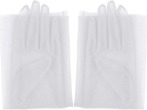 Women's 27'' Tulle Gloves Wedding Bridal Gloves Sexy Sheer Ultra Thin Elbow Long Gloves in Saudi Arabia