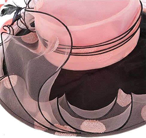 قبعات سباق الشابات لشهر يونيو، قبعة الأورجانزا ذات الريش الكشكشة in Kuwait