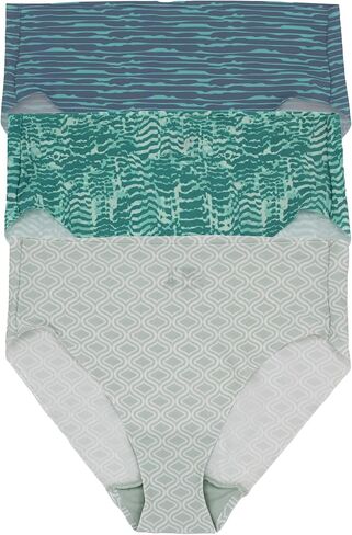 TC Women’s 3-Pack Microfiber Hi-Cut Brief Panties with Stay-Put Edge| No Show, No Ride Up | Everyday Confidence and Comfort in Saudi Arabia