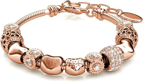 Adjustable Beaded Bracelet Made with Crystal, Good Luck Charm Bracelets, Charming Gift. in Saudi Arabia