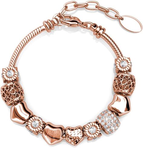 Adjustable Beaded Bracelet Made with Crystal, Good Luck Charm Bracelets, Charming Gift. in Saudi Arabia