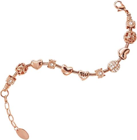 Adjustable Beaded Bracelet Made with Crystal, Good Luck Charm Bracelets, Charming Gift. in Saudi Arabia