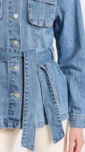 [BLANKNYC] Womens Long Denim Pleated JacketJacket in Saudi Arabia