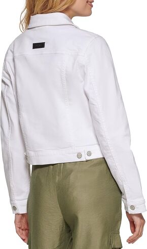 DKNY Women's Denim Cropped Button Up Jacket in Saudi Arabia