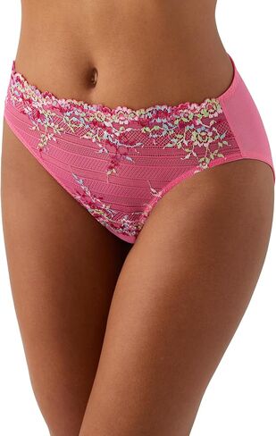 Wacoal Women's Embrace Lace Hi-Cut Brief Panty, Hot Pink/Multi, XX-Large in Saudi Arabia