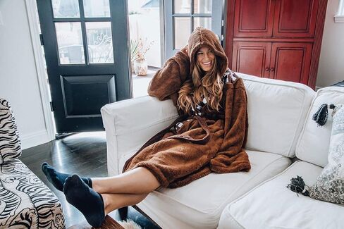 Ukonic Star Wars Chewbacca Hooded Bathrobe for Adults | One Size Fits Most in Saudi Arabia