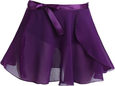 FEESHOW Kids Girls Basic Long Sleeve Leotard Gymnastics Ballet Dance Tutu Dress Shiny Mesh Skirt Ballerina Costumes in Kuwait