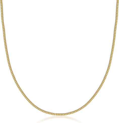 PORI JEWELERS 14K Yellow Gold 1.5mm Franco Square Box Chain Necklace - Lobster Clasp- Multiple Size Available in Saudi Arabia
