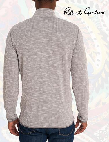 Robert Graham Men's Kobra Long-Sleeve Zip-up Sweater in Saudi Arabia