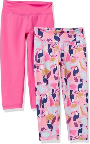 Amazon Essentials Girls and Toddlers' Active Capri Legging, Multipacks in Kuwait