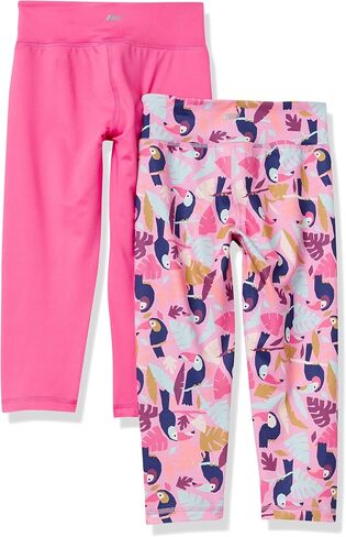 Amazon Essentials Girls and Toddlers' Active Capri Legging, Multipacks in Kuwait