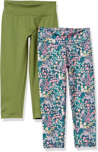 Amazon Essentials Girls and Toddlers' Active Capri Legging, Multipacks in Kuwait