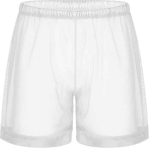 Men's Mesh See-Through Loose Lounge Boxer Shorts Underwear Summer Beachwear in Saudi Arabia