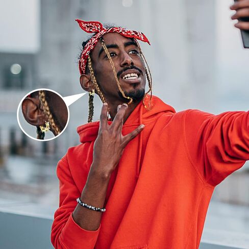 أقراط حلقية من الفولاذ المقاوم للصدأ للرجال والنساء من CrazyPiercing، لا تسبب الحساسية in Kuwait