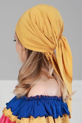 Aisha's Design 95% Cotton Chemo Headwear Headwrap Triangle Scarf Cancer Caps Gifts Bandana Skull Cap in Saudi Arabia