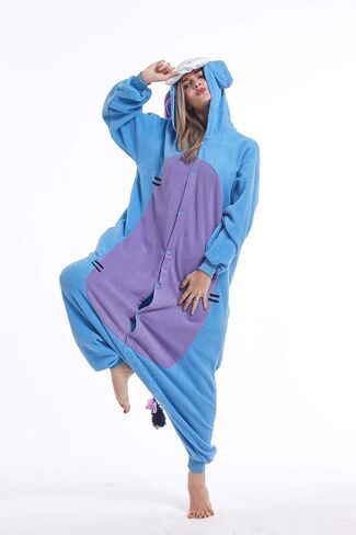 بيجامة من قطعة واحدة من القطيفة للبالغين من قطعة واحدة بتصميم حيوانات تنكرية, S in Kuwait