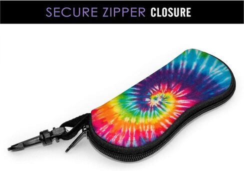 حافظة نظارات ناعمة مع حلقة تسلق، نظارات شمسية محمولة خفيفة للغاية وسحاب من النيوبرين للنساء والرجال in Kuwait