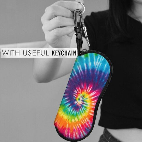 حافظة نظارات ناعمة مع حلقة تسلق، نظارات شمسية محمولة خفيفة للغاية وسحاب من النيوبرين للنساء والرجال in Kuwait