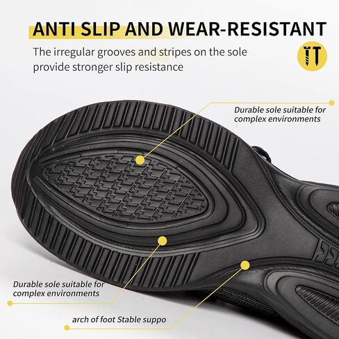 Leather Steel Toe Shoes Lightweight Sneakers Puncture Resistant Lace Up in Kuwait