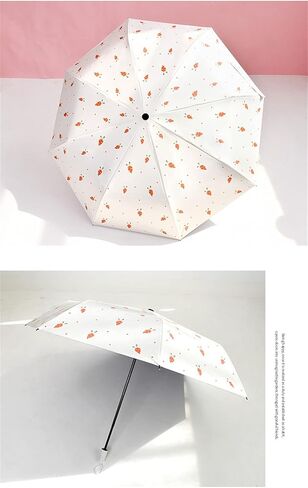 QISVVE مظلة قابلة للطي للأشعة فوق البنفسجية للحماية من الشمس لمظلة السفر المطر مقاومة للرياح خفيفة الوزن، مظلة سيارة مدمجة قوية - مظلة مظلة صغيرة محمولة للنساء والرجال in Kuwait