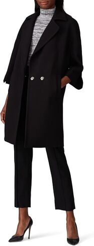 KF/KaufmanFranco Collective Rent The Runway Pre-Loved Black Quarter Sleeve Coat in Saudi Arabia