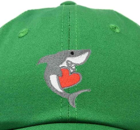 DALIX Huggy Shark Embroidered Dad Cap Cotton Baseball Hat Women in Saudi Arabia