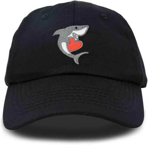 DALIX Huggy Shark Embroidered Dad Cap Cotton Baseball Hat Women in Saudi Arabia