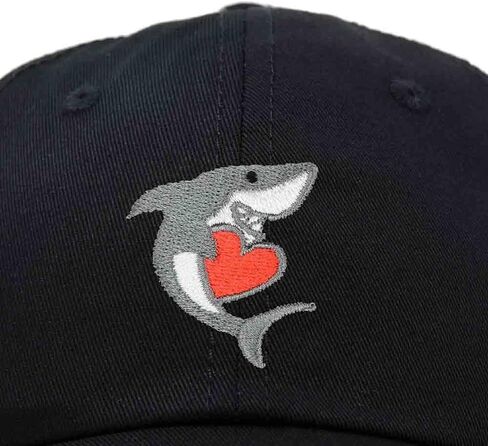 DALIX Huggy Shark Embroidered Dad Cap Cotton Baseball Hat Women in Saudi Arabia
