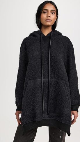 Women's Oversized Woven Hoodie Cape in Saudi Arabia
