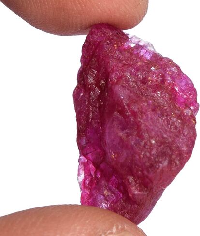 GEMHUB Raw Rough Red Ruby 17.50 Ct Certified Uncut Natural Red Ruby Gemstone for Astrological DP-311 in Saudi Arabia