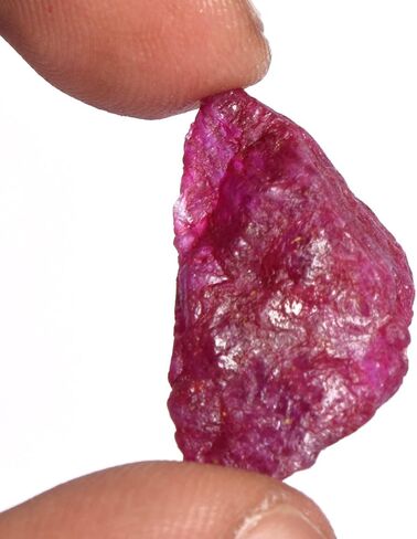GEMHUB Raw Rough Red Ruby 17.50 Ct Certified Uncut Natural Red Ruby Gemstone for Astrological DP-311 in Saudi Arabia