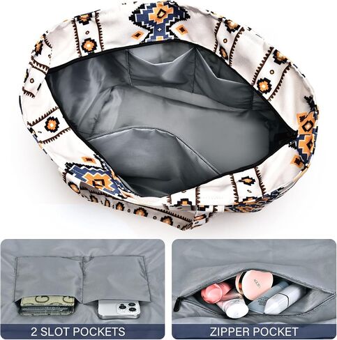 oscaurt Beach Bags for Women, Travel Weekender Duffel Bag Swim Pool Bag Gifts for Women Travel Beach Essentials in Saudi Arabia