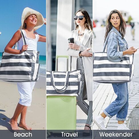 oscaurt Beach Bags for Women, Travel Weekender Duffel Bag Swim Pool Bag Gifts for Women Travel Beach Essentials in Saudi Arabia