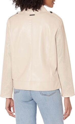 A｜X ARMANI EXCHANGE Women's Soft Eco Leather Biker Jacket in Saudi Arabia
