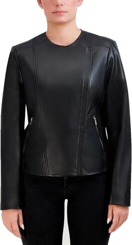 Cole Haan Asymmetrical Leather Jacket in Saudi Arabia