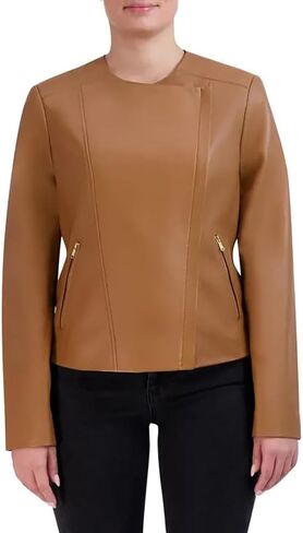 Cole Haan Asymmetrical Leather Jacket in Saudi Arabia