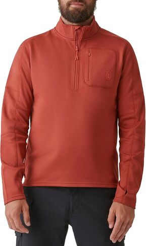 BASS OUTDOOR Men's Quarter Zip Button Pocket Pullover in Saudi Arabia