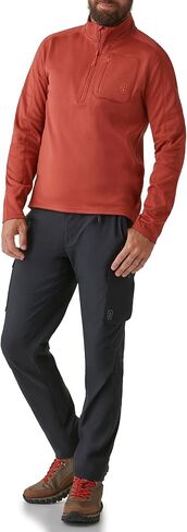 BASS OUTDOOR Men's Quarter Zip Button Pocket Pullover in Saudi Arabia