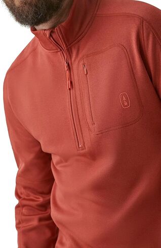 BASS OUTDOOR Men's Quarter Zip Button Pocket Pullover in Saudi Arabia