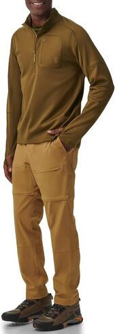 BASS OUTDOOR Men's Quarter Zip Button Pocket Pullover in Saudi Arabia
