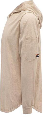FR Shirts Hooded T shirt 6oz Lightweight Heather Series Flame Resistant 100% C Fire Retardant Hoodie in Saudi Arabia
